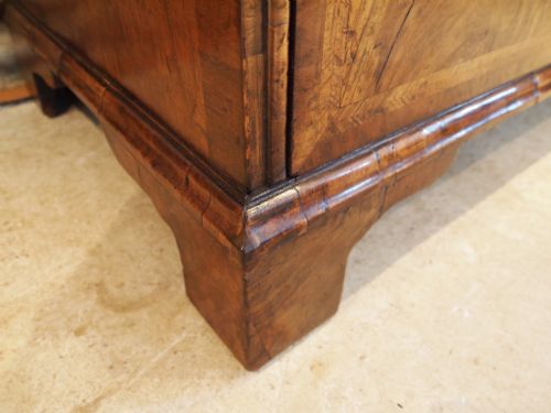 fig 3. Chest of Drawers Superb George II feather banded Walnut chest c1730