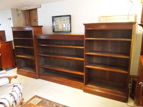 Bookcase Large Victorian Oak Fully Adjustable Shelves C1880