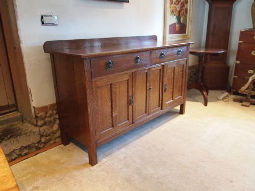 fig 1. Sideboard dresser Oak Arts and Crafts c1900