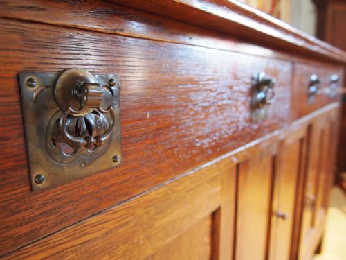 fig 2. Sideboard dresser Oak Arts and Crafts c1900