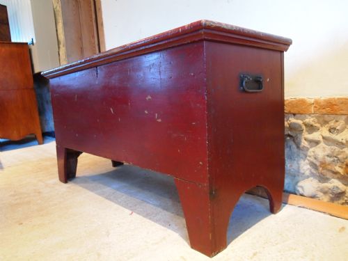 Coffer Blanket Chest Trunk George III Pine Painted C1790