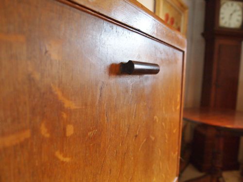 fig 1. Bureau Bookcase Oak Heals Cotswold style c1920