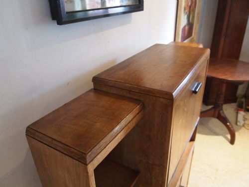 fig 2. Bureau Bookcase Oak Heals Cotswold style c1920