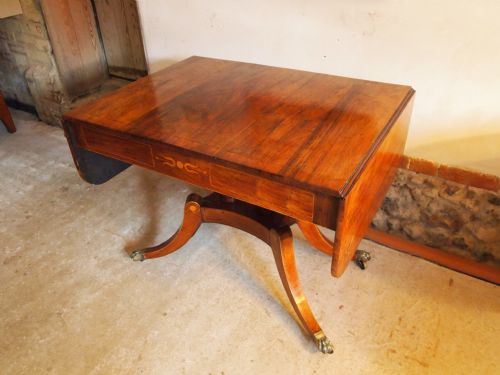Table Fine Quality George IV Regency Rosewood Sofa Table C1820