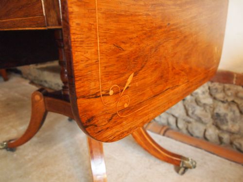 fig 1. Table fine quality George IV Regency Rosewood sofa table c1820