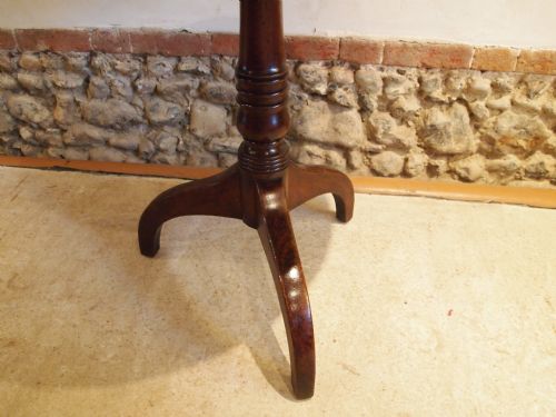 fig 2. Table fine quality George III Cuban Mahogany lamp side or wine table c1790