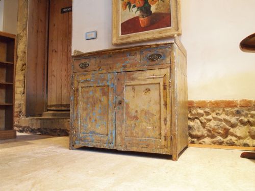 Dresser Cupboard George IV Regency Painted Pine C1820