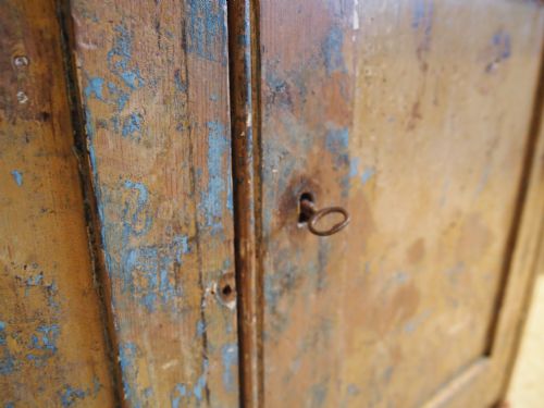 fig 3. Dresser Cupboard George IV Regency painted Pine c1820