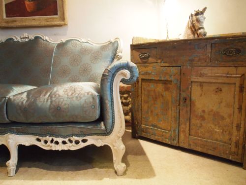 fig 1. Sofa settee stunning Victorian period French settee c1880