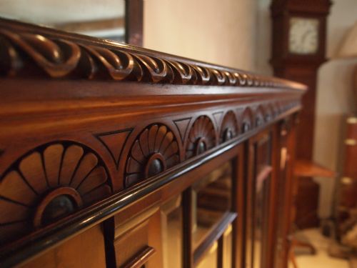 fig 2. Bookcase fine quality Victorian Walnut by Maple and co c1890