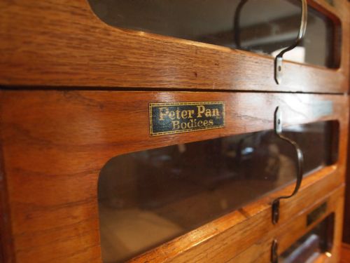 fig 2. Cabinet haberdashery shop display chest of drawers Oak c1920