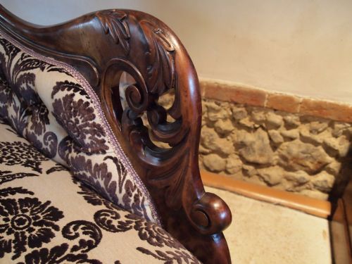fig 3. Chaise longue settee sofa Willaim IV Mahogany c1830