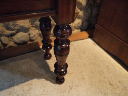 fig 1. Bench settle window seat fine quality Victorian Walnut c1880