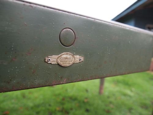 fig 1. Table Art Metal London steel desk or dining table industrial c1930