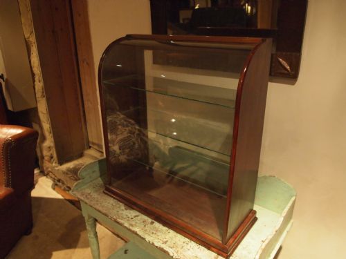 fig 3. Cabinet haberdashers shop display Victorian Mahogany makers label c1890