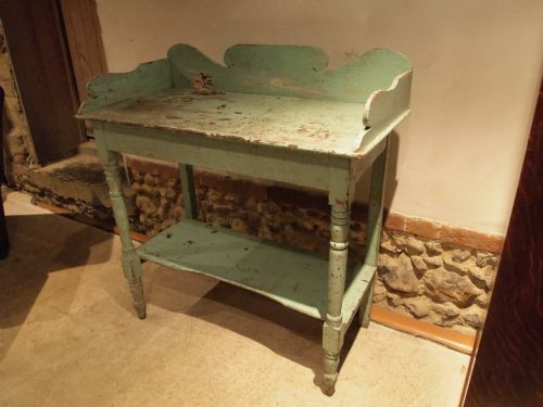 fig 1. Table washstand Victorian Painted Pine c1880