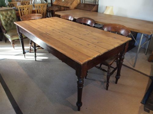 Table Victorian Pine Dining Table Seats 8 C1880