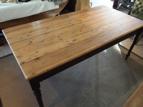 fig 1. Table Victorian Pine dining table seats 8 c1880