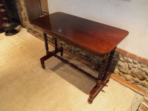 Table Victorian Mahogany Hall Side Console Table C1880