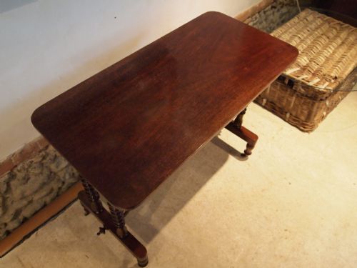 fig 2. Table Victorian Mahogany hall side console table c1880