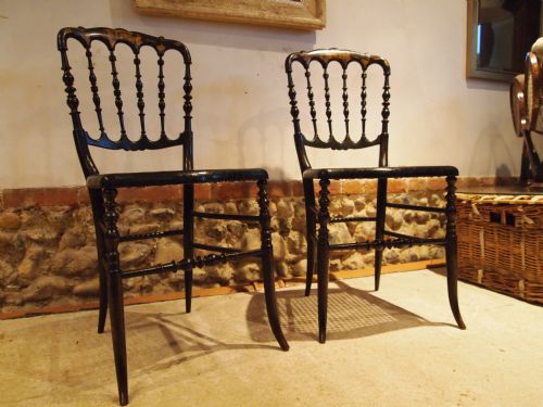 Chairs a Rare Pair of Regency Chinoiserie George IV Beech Chairs C1825