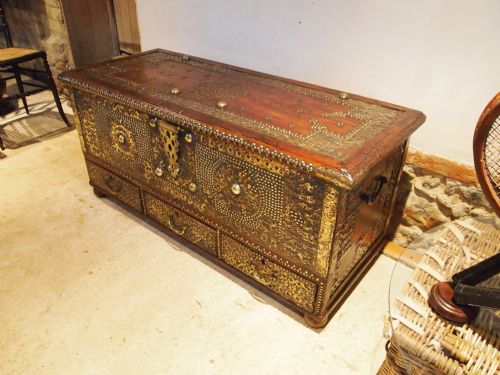 fig 2. Chest coffer blanket box coffee table Zanzibar chest Victorian period c1870