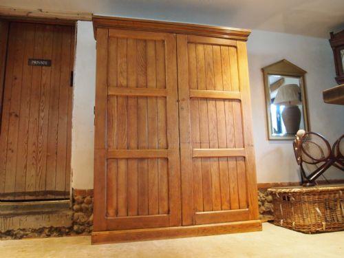 Cupboard Bookcase Pantry Housekeepers Edwardian Oak School Cupboard C1900