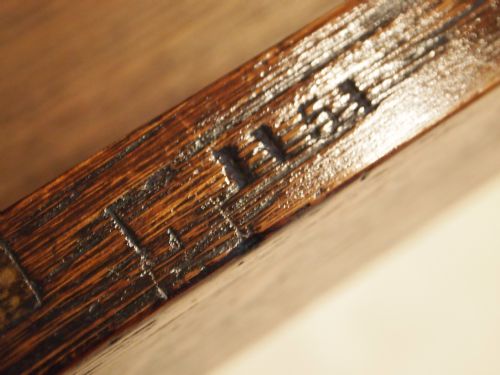 fig 3. Desk superb rare Gillows Wellington desk fully stamped Victorian Oak c1870