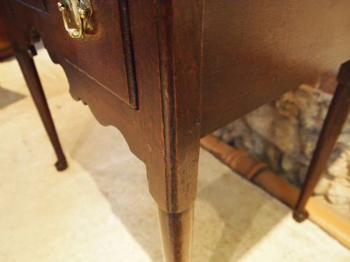 fig 3. Lowboy table George II Oak original handles console hall c1740