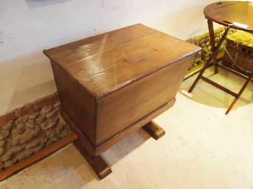 fig 2. Dough bin table shoe box blanket box Victorian Pine c1880