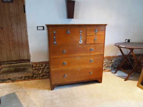 fig 2. Chest of drawers Arts and Crafts Victorian Oak c1880