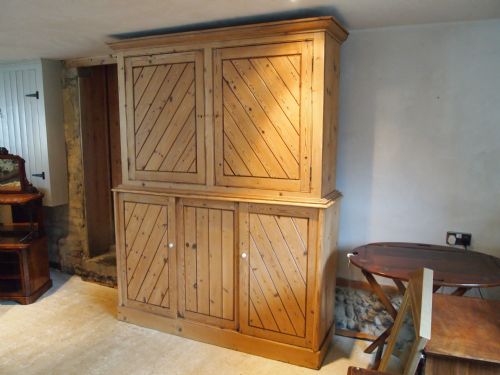 Cupboard Pantry Housekeepers Cupboard Kitchen Farmhouse Victorian Pine C1880