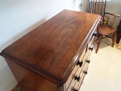 fig 1. Chest of drawers Finest quality Victorian Mahogany c1860