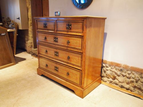 Chest of Drawers Arts and Crafts Victorian Ash Maple and Co C1890