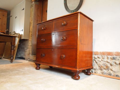Chest of Drawers Victorian Mahogany Small Size C1860