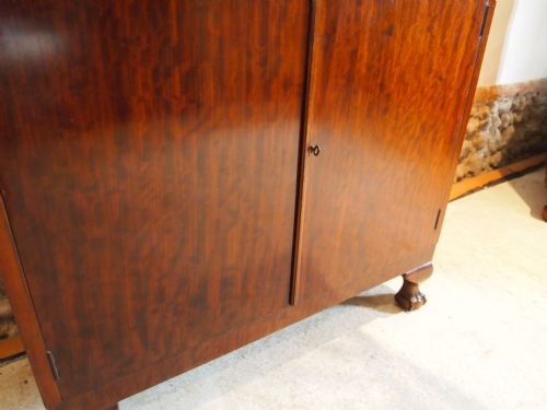 fig 2. Bookcase Art Deco plum pudding Mahogany Made by Leonard Davis London c1925