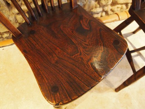 fig 1. Chairs Victorian Windsor kitchen chairs Beech Ash and Elm c1880