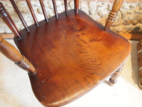 fig 1. Chair Victorian Windsor Grandfather chair Beech and Elm c1880
