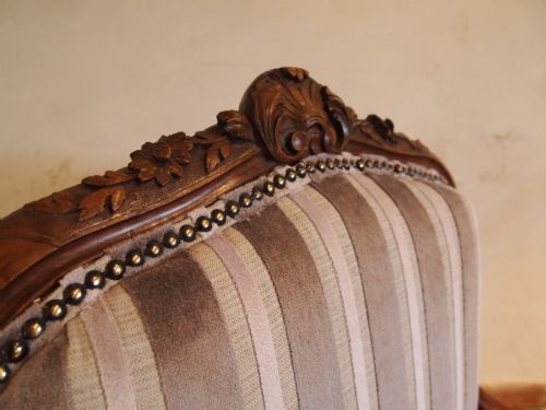 fig 1. Chair French fauteuil armchair Walnut c1920