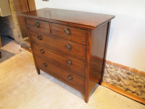 fig 3. Chest of drawers Arts and Crafts Oak c1900