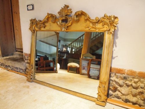 fig 2. Mirror Victorian carved giltwood original plate and gilding c1850