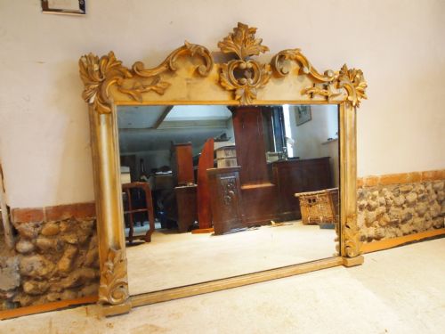 fig 3. Mirror Victorian carved giltwood original plate and gilding c1850