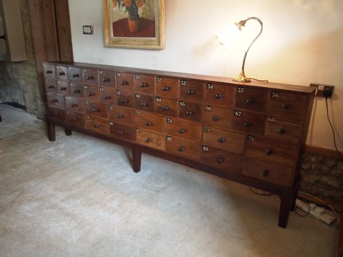 fig 2. Chest of drawers Edwardian Apothecary chest c1910