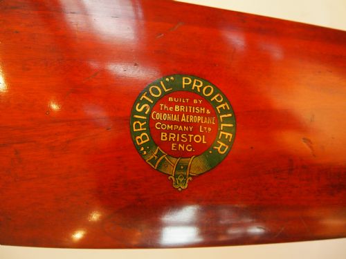 Propeller WWI Bristol F.2 Fighter Mounted C1920