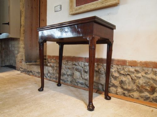 fig 3. Table George II Mahogany hall console tea or card table c1740