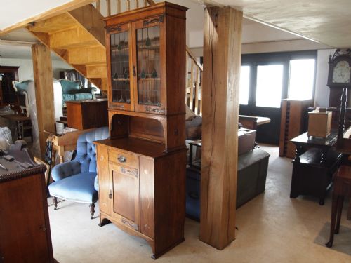 Bookcase Arts and Crafts Oak C1890