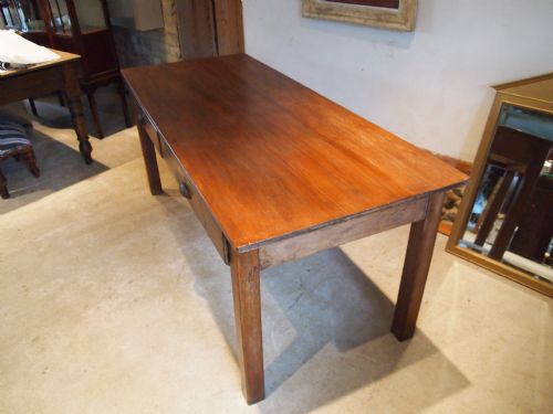 fig 2. Table Oak refectory school dining table c1900