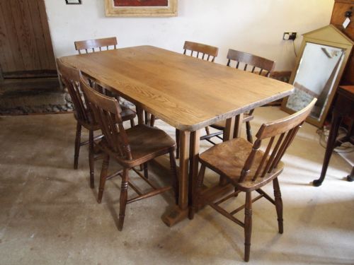 fig 2. Table refectory dining table Oak c1920