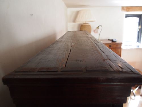 fig 2. Cupboard bookcase George III Mahogany slim hall cupboard c1800