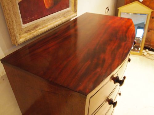 fig 2. Chest of drawers early Victorian Mahogany bowfront c1840